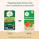 A TATA Product - Organic India Tulsi Green Tea Pomegranate - 25 Tea Bags, Certified Organic, Stress Relief, Rich in Antioxidant, Tulsi & Pomegranate Infusion gallery image