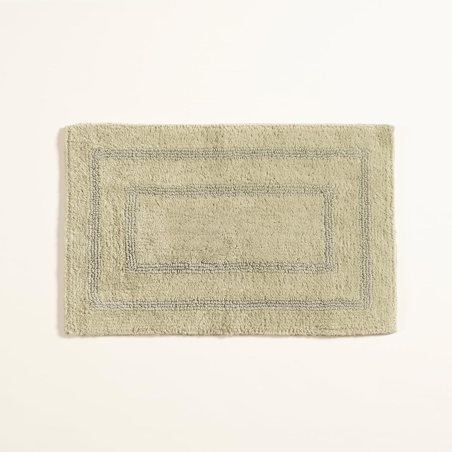 Solıd Çift Taraflı Pamuk%100 Pamuk Banyo Paspası 70x120 Cm Yeşil