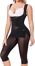 Nebility Bodysuit for Women Tummy Control Shapewear Faja Body Shaper Waist Trainer Open Bust Mid-Thigh Bodysuit