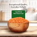 Amazon Brand - Vedaka Unpolished Red Masoor Dal (Split) | 2 Kg | Rich In Protein | No Cholesterol | No Artificial Flavours & Preservatives gallery image