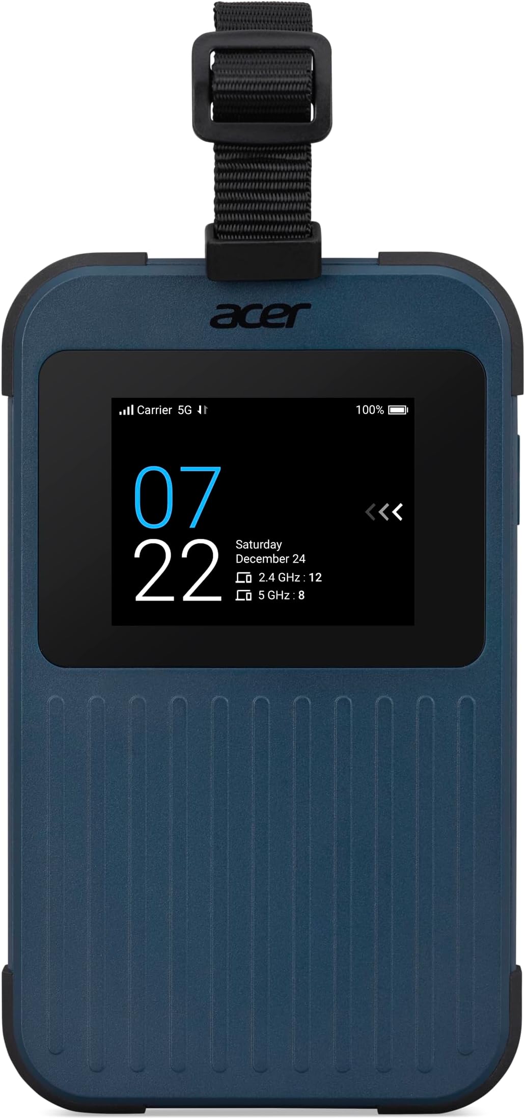 Acer Connect Enduro M3 5G Router/Mobile Hotspot (2.4-inch Touchscreen, Wi-Fi 6, USB-C, MIL-STD-810H & IP54 Certified) - includes 1GB roaming data