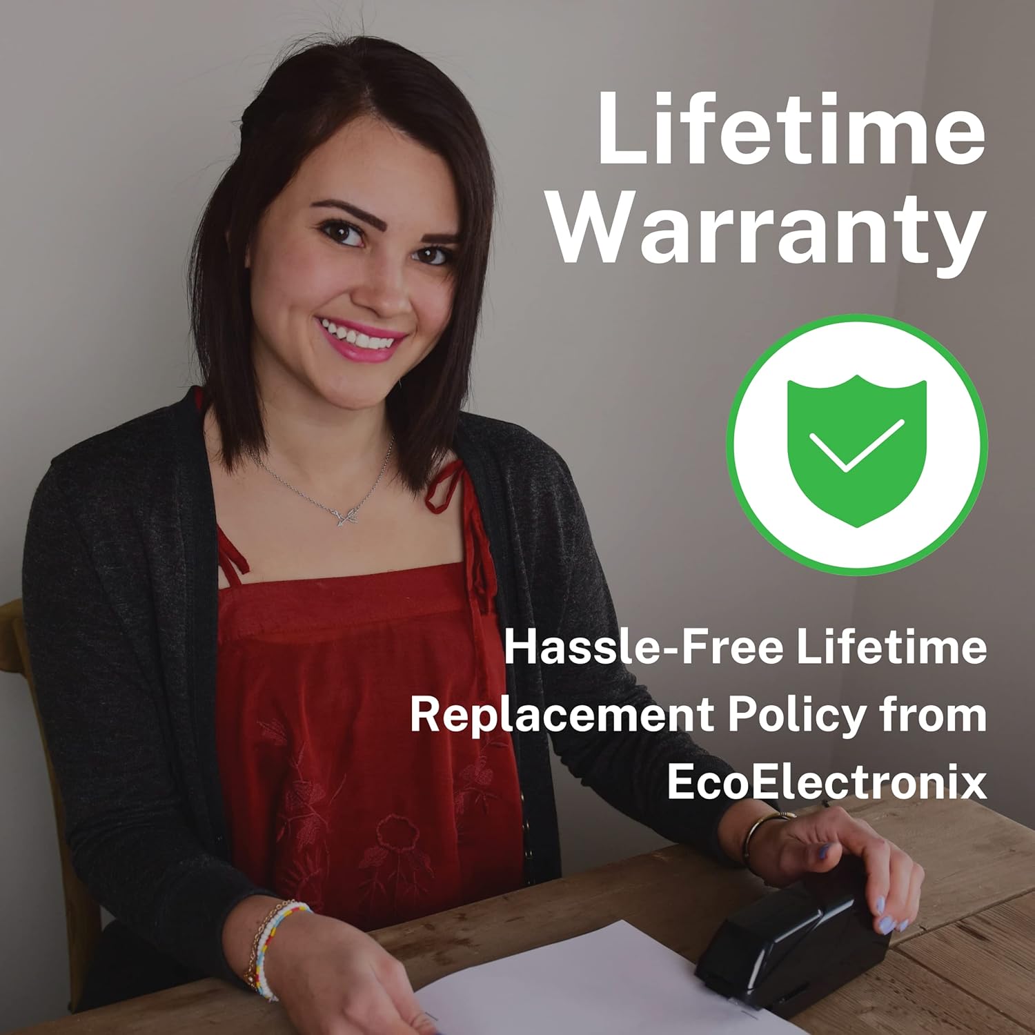 EcoElectronix EX-25 Electric Stapler - Heavy Duty Automatic Stapler w/ 25-30 Sheet Capacity - One Finger Touch w/ Jam-Free Operation - at Home or Professional Office Supplies - (White) : Office Products