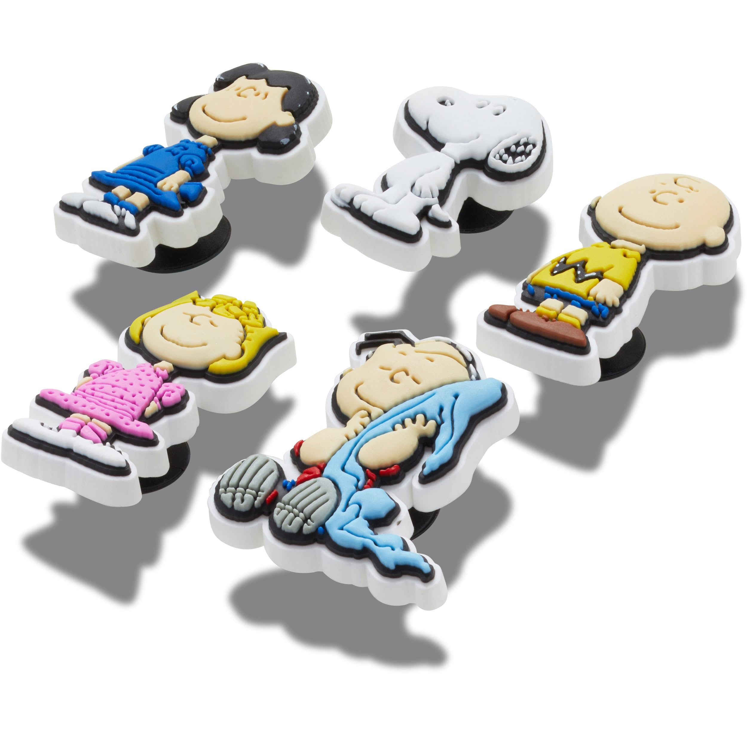 Crocs Unisex Peanuts II 5 sztuk zawieszek do butów, wielokolorowe, jeden rozmiar, wielobarwny, Rozmiar Uniwersalny