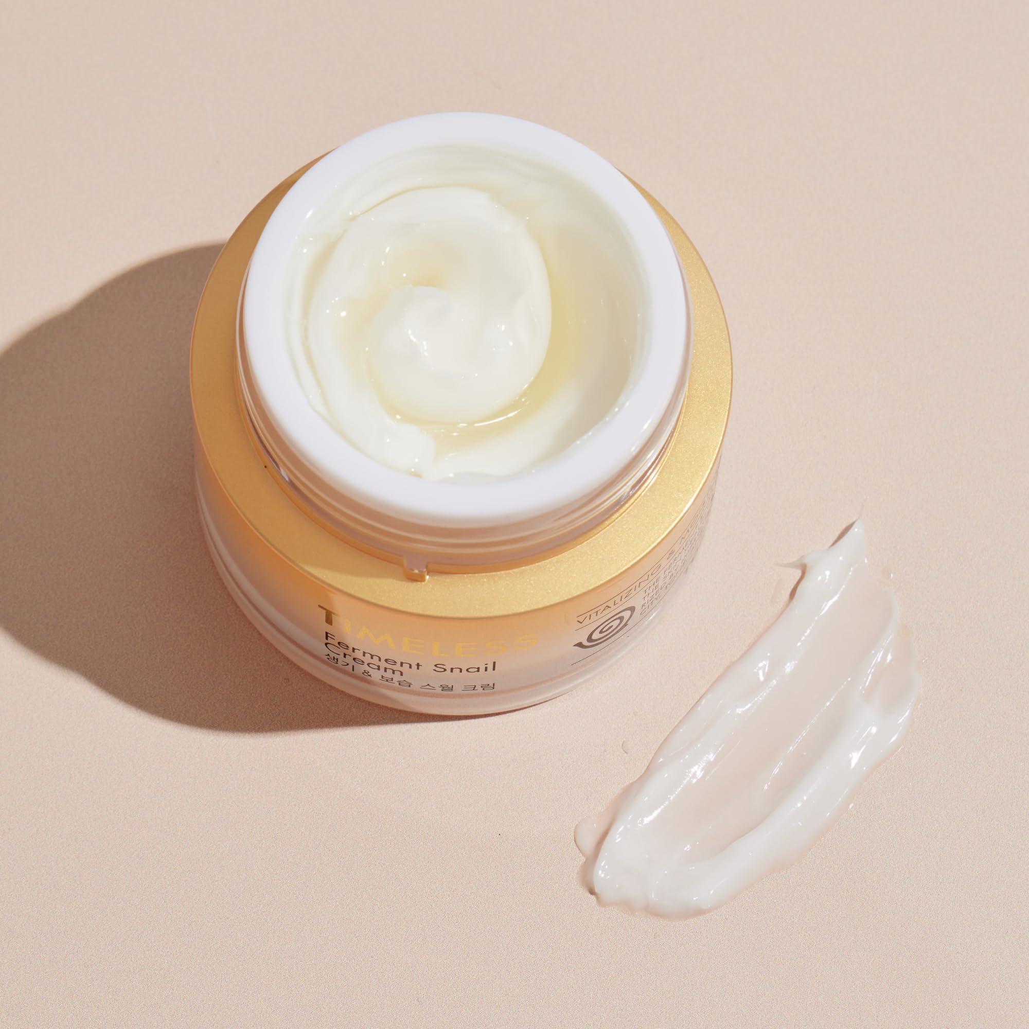 TONYMOLY Timeless Ferment Snail Cream 10.4 oz – 70% Gold Fermented Snail Mucin Face Cream for Hydration, Barrier Repair & Anti-Aging – K Beauty Moisturizer for Radiance, Firmness & Nourished Skin
