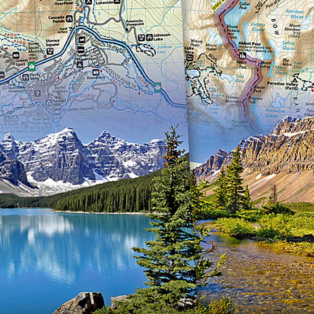 Trail Pack Banff Nationalpark: Trails Illustrated Maps (National Geographic Trails Illustrated Topographic Map)