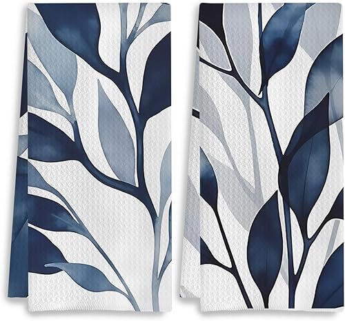 Miniatura 14 de Juego de 2 toallas de cocina con diseño floral bohemio, estilo retro de los años 70, toallas de mano para baño, decoración de cocina, 16 x 24 23-