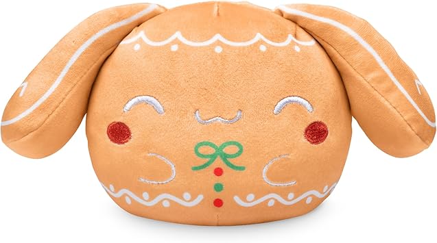 TeeTurtle Reversible Sanrio Cinnamoroll Plushie 4-Inch Gingerbread Two-Sided Flip Plush Toy with Embroidered Details - Cute Mini Collectible Plush for Kids, Teens, and Adults