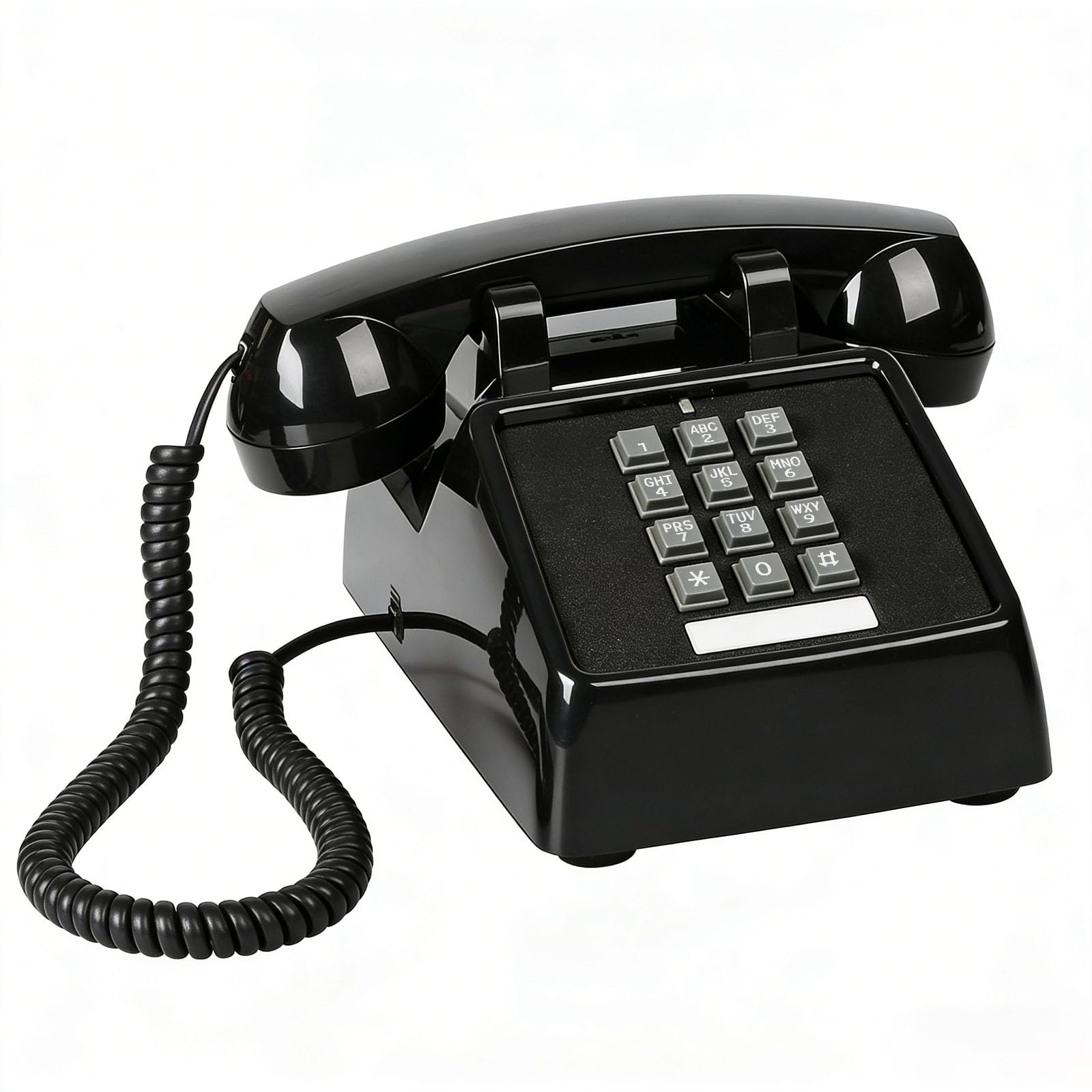 Photo 1 of Sangyn Classic Vintage Cord Phones for Landline Old Telephone with Mechanical Ringer Volume Control Retro Analog Desk Phone for Home House School, Black