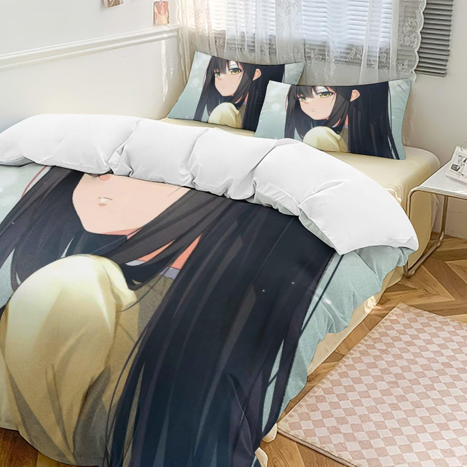 【るるみこ様　ご確認用】座布団カバー Amazon｜布団カバー シングル・3点セット 見える子ちゃん 四谷みこ JK