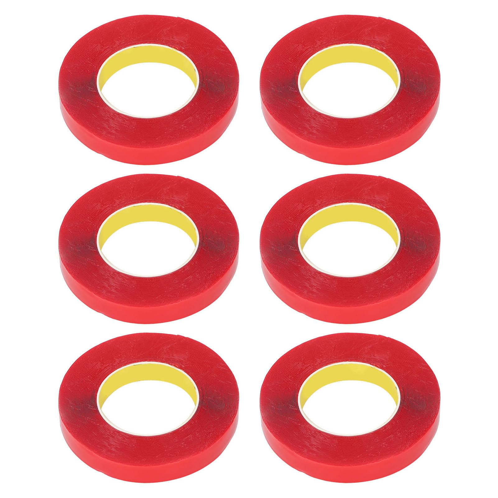 Nastro biadesivo per montaggio Resistente alle intemperie Adesivo forte rimovibile No per pareti Interni Esterni 6 rotoli 20 mm x 10 m Materiale acrilico