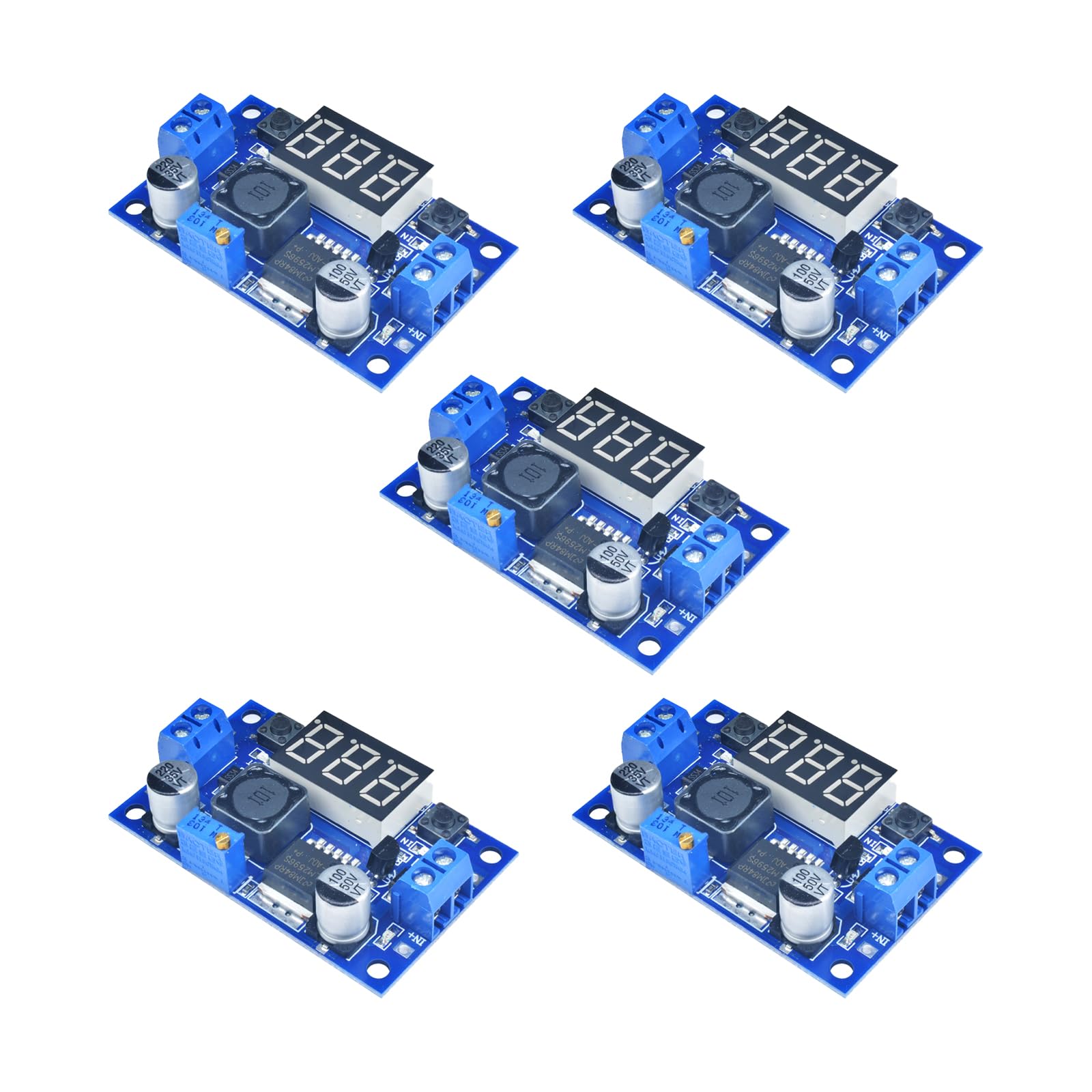 3 Stücke Einstellbares DC-DC Step Down Buck Power Convert Modul-2596 4.0-40V Eingang auf 1.25-37V