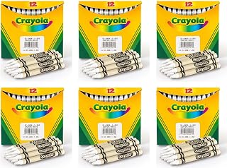 Bulk Buy: Crayola Crayola Regular Size Bulk White Crayons 12/Pkg (6-Pack)