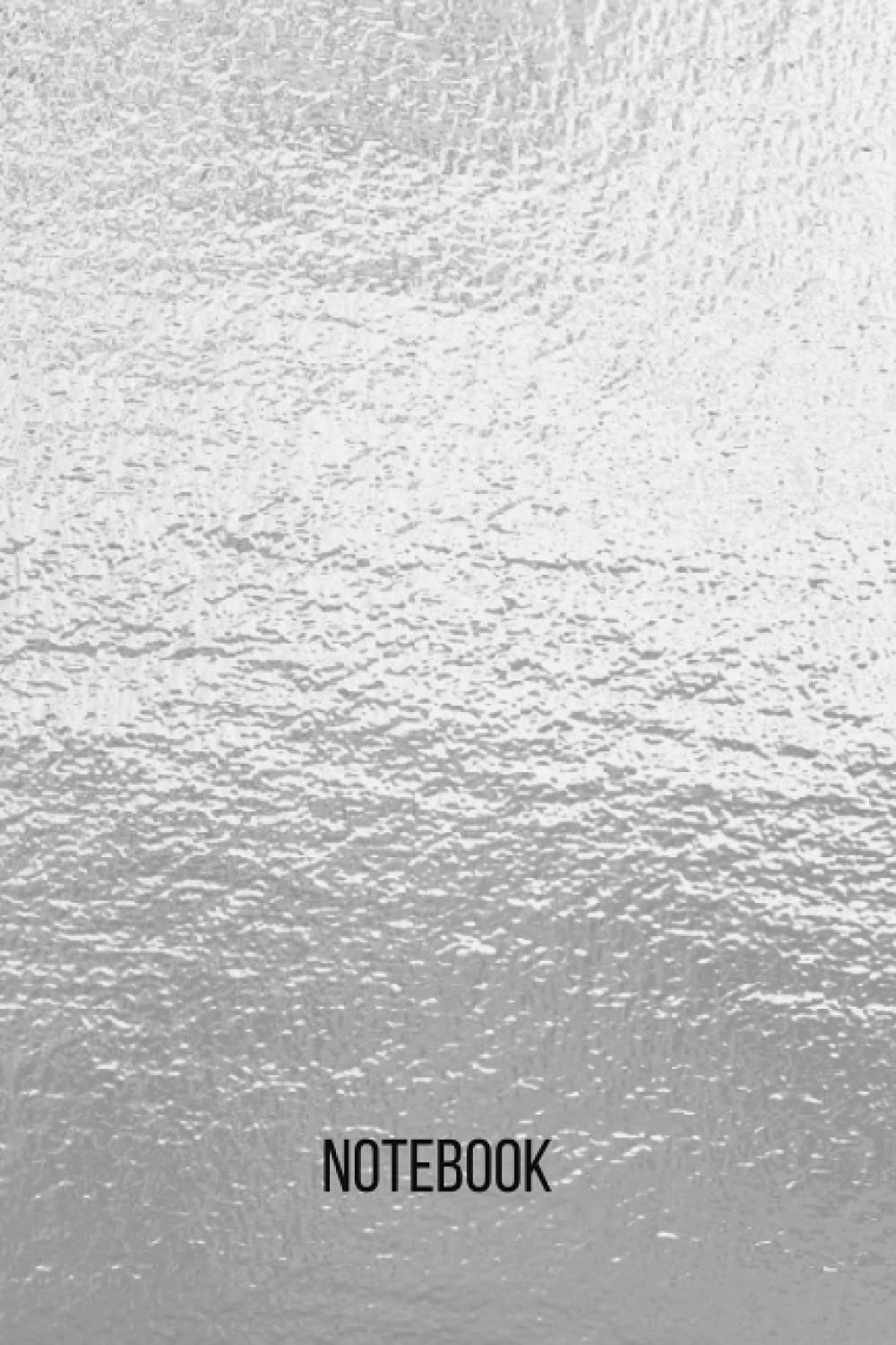 Silver Notebook: blank lined composition journal | Silver notebook | 100 pages