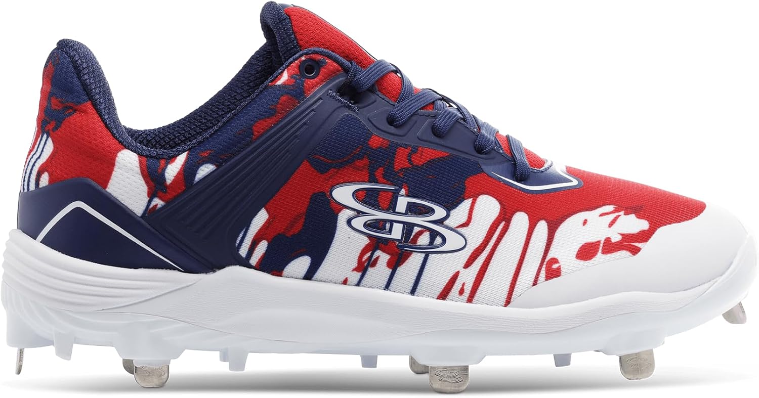 Boombah Viper Men's Metal Cleat - Graffiti Drip - Multiple Color Options - Multiple Sizes