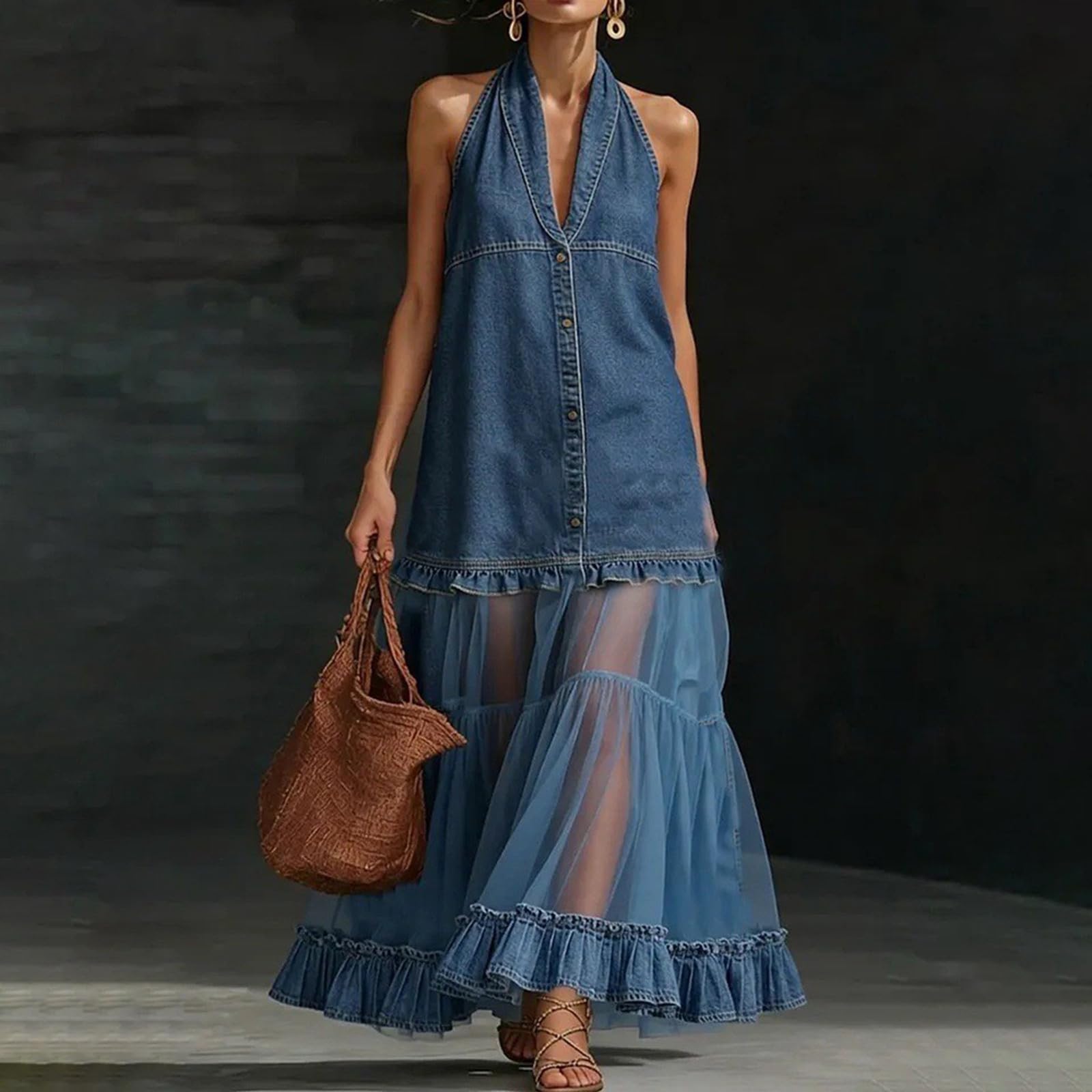 Gilet in jeans da donna, elegante, slavato, taglie forti, con cappuccio, casual, estivo, primavera, abbottonatura, giacca per le mezze stagioni