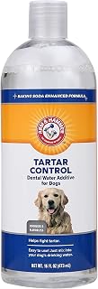 Arm & Hammer Clinical Care Odorless Flavorless Dog Dental Water Additive - Tartar Control & Fresh Breath Rinse, 16oz