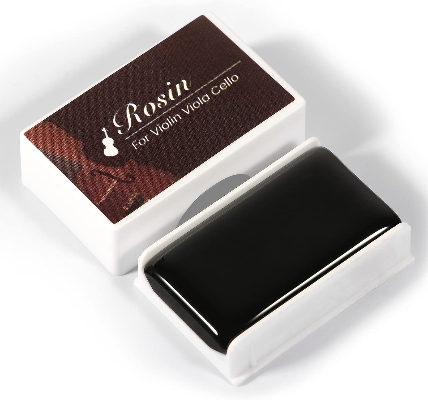 Rosin, Violin Rosin [6 Pack] Cello Viola Rosin for Violin Bow, Dark Low Dust Resin, Violin Accessories by Dulphee image 3