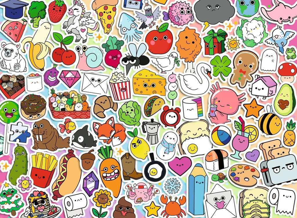 Ravensburger Cute Kawaii Chaos 500 Piece Jigsaw Puzzle – Playful Character Packed Artwork, Fun Challenge for Teens & Adults - 3