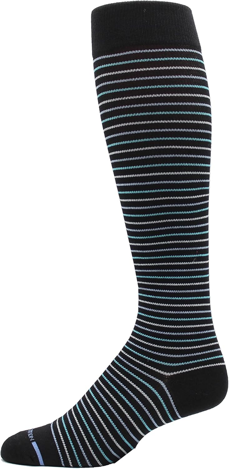 Dr. Motion 4 Pairs Men's Athletic Traveler Graduated Compression Knee High Socks - Image 2