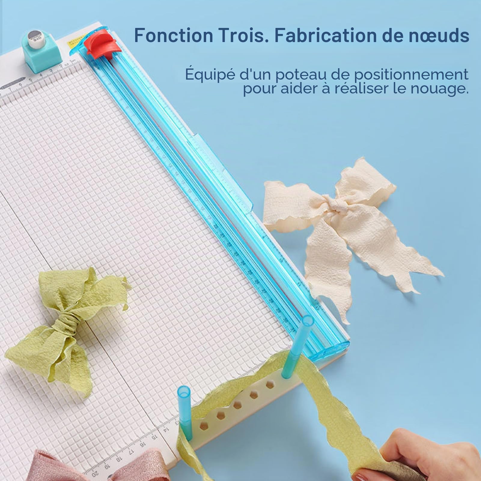 Papier Artisanal, Planche de Notation, Papier Artisanal Portable de 12 Pouces avec Pliage de Papier et Marqueur, Outil de Score et de Pliage pour le Scrapbooking