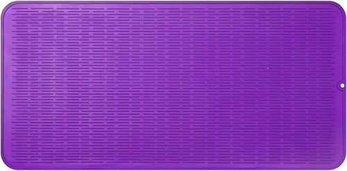 Miniatura 159 de Tapete de silicona para secado de platos para múltiples usos, fácil de limpiar, ecológico, resistente al calor, tapete de silicona para encimera