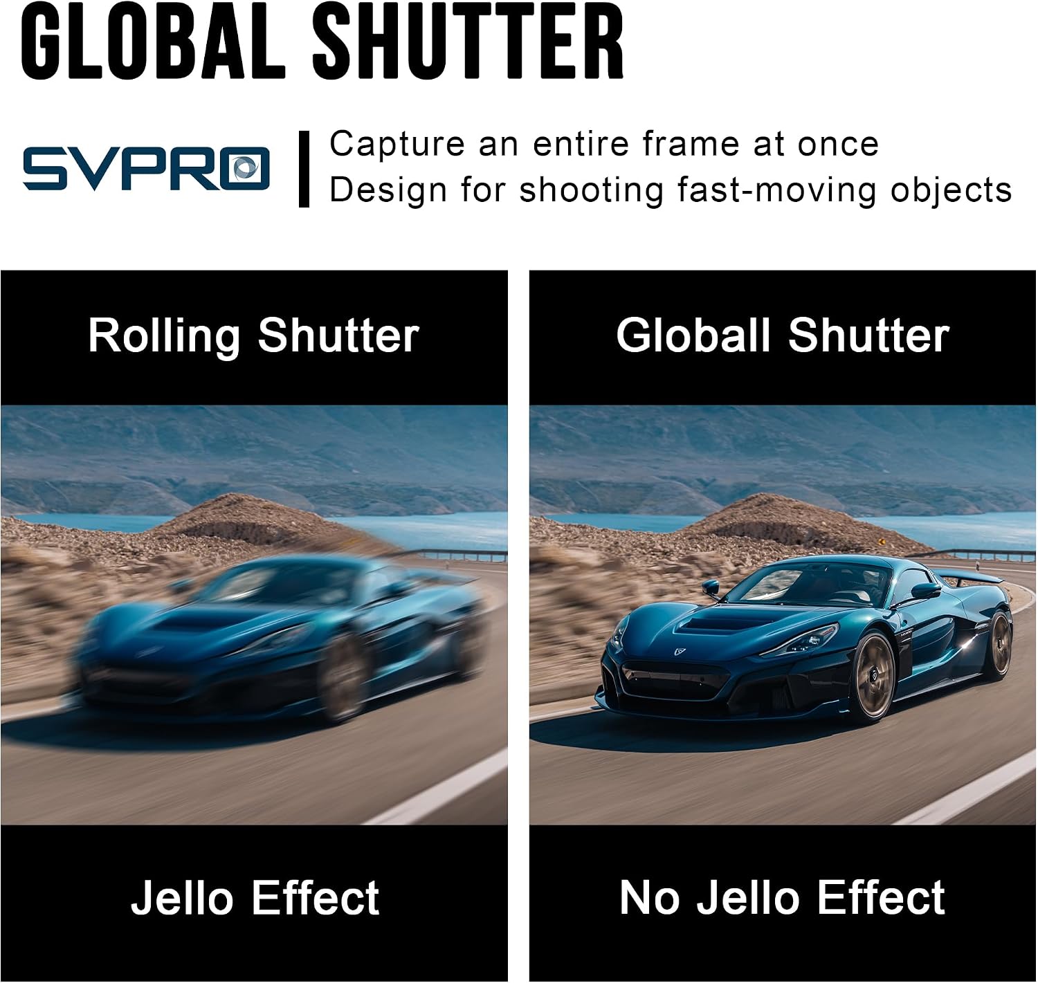 SVPRO USB 3.0 Global Shutter Camera, 1200P 120fps, 720P 200fps High-Speed Camera with Manual 5-50mm Lens, 10x Optical Zoom, Plug-and-Play UVC Webcam for Computer and Laptop