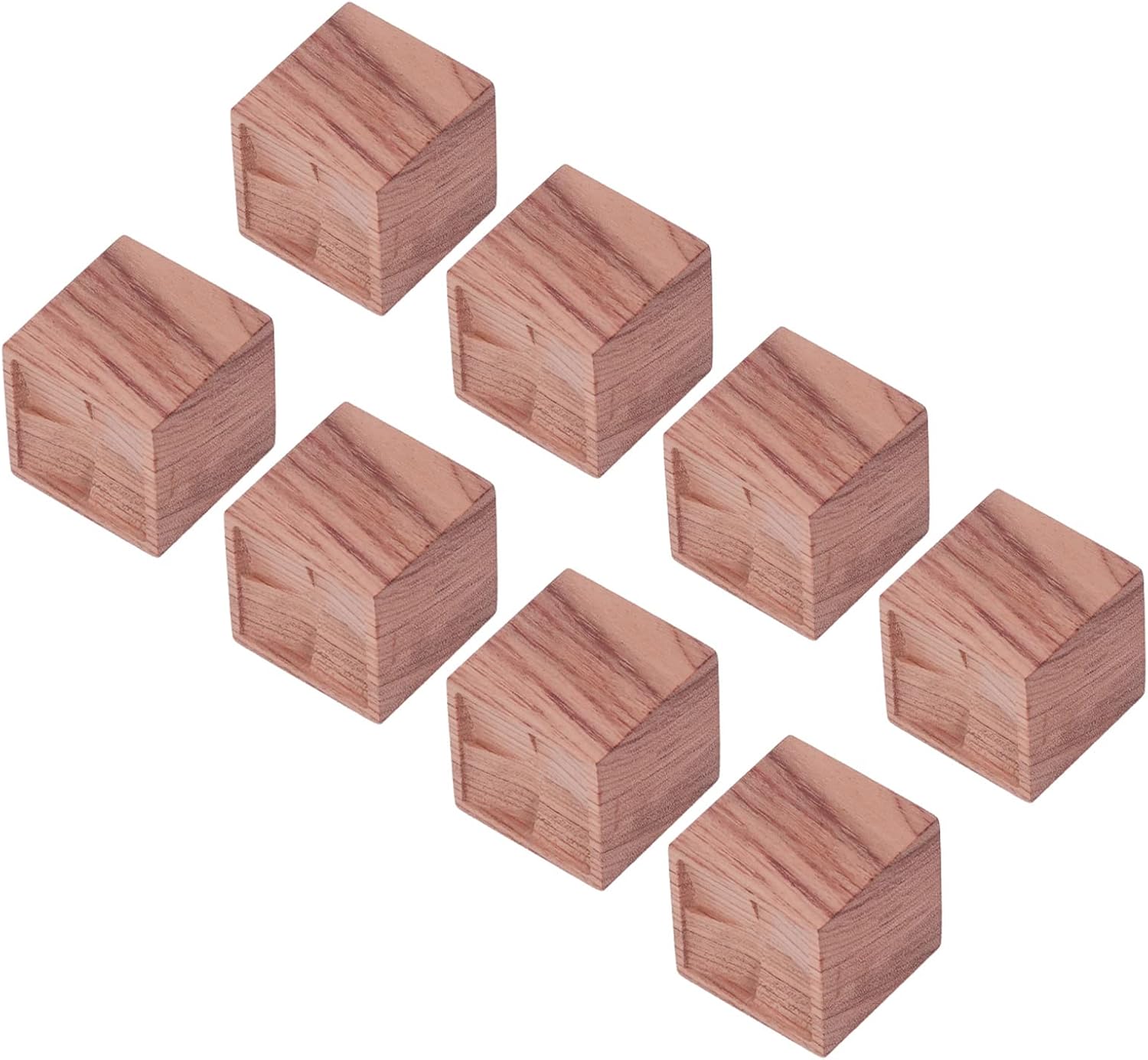 8PCS Essential Oil Diffuser Quadrate Simple Compact Rosewood Material Style Diffuser for Bedroom Wardrobe Car Living Room Office Beauty Salon Yoga Studio