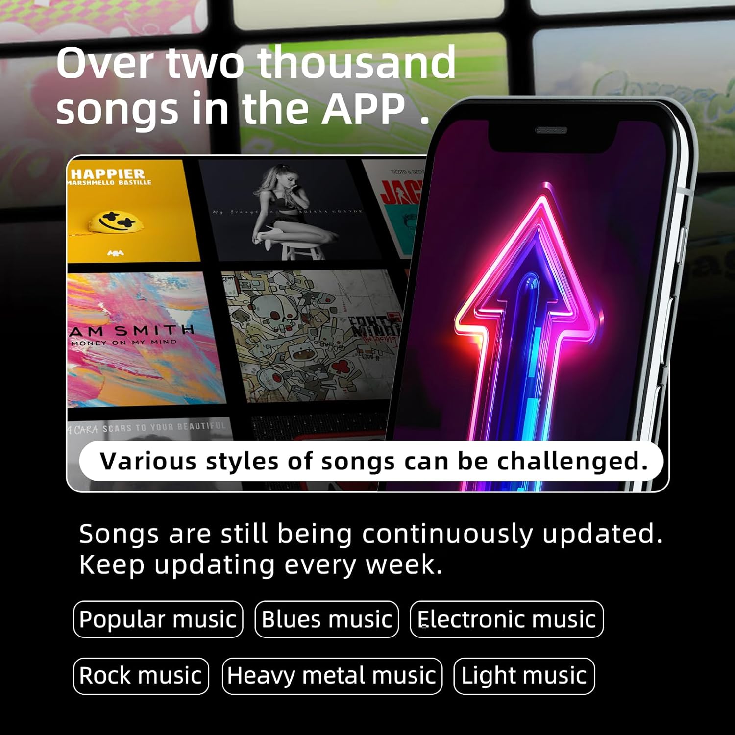 Maitu Smart Music Boxing Machine, Punching Machine with Synced LED Lights,Stereo Sound and APP Control, Wall Mounted Punching for Adults and Kids,Boxing Training Equipment