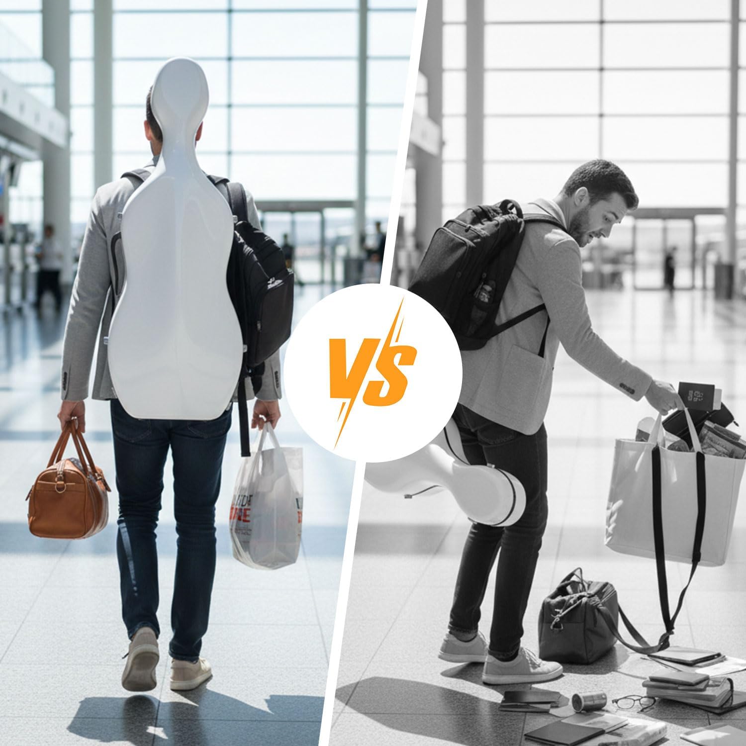 Shar Backpack System with Cushion for Cello Case | No-Drill Attachment | Neoprene Comfort | Music Storage