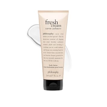 fresh cream warm cashmere body lotion long-lasting fragance with vanilla, tangerine & cashmere wood