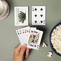 Vista 2 de Lantern Press Palm Desert, California, cactus tuna (52 cartas de juego, baraja de cartas de tamaño póquer con comodines)