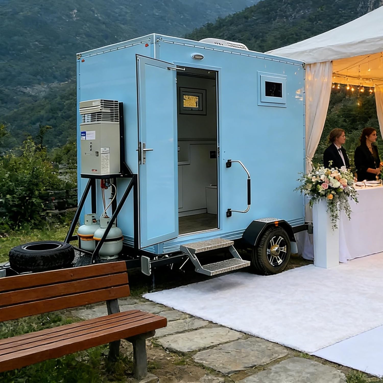Luxury Portable Toilet, Mobile Bathroom Unit, Public Restroom Trailer – Luxury Portable Toilet for Weddings