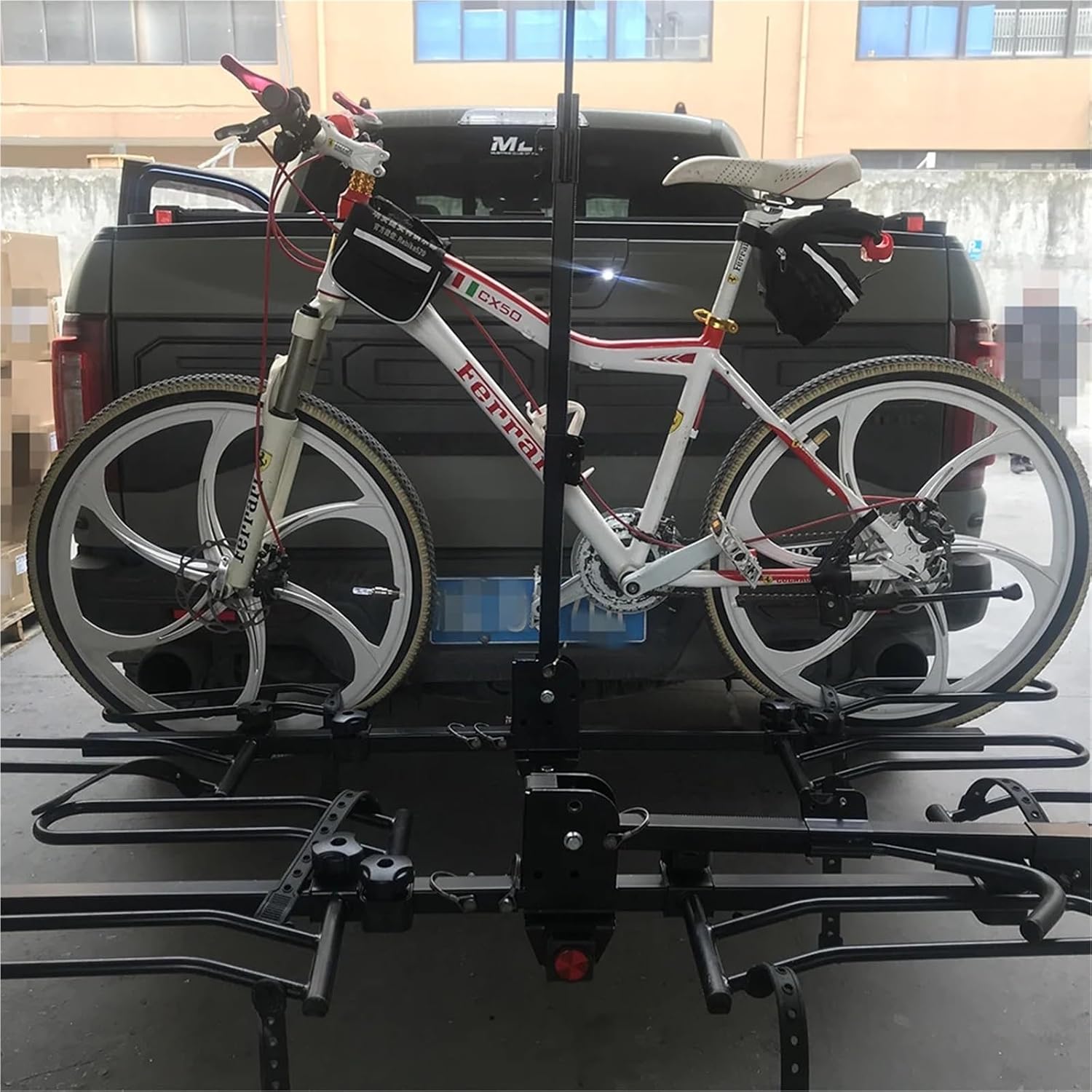 Installed By Hitch Bar Carry Four Bikes Bicycle Bike Rack