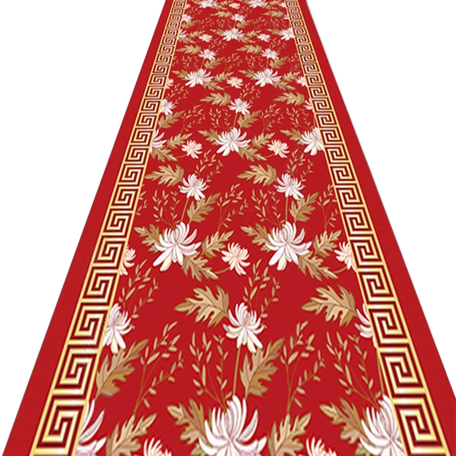 Moqueta corredor antidesgaste para proteger suelos con alfombra de pasillo estilo floral