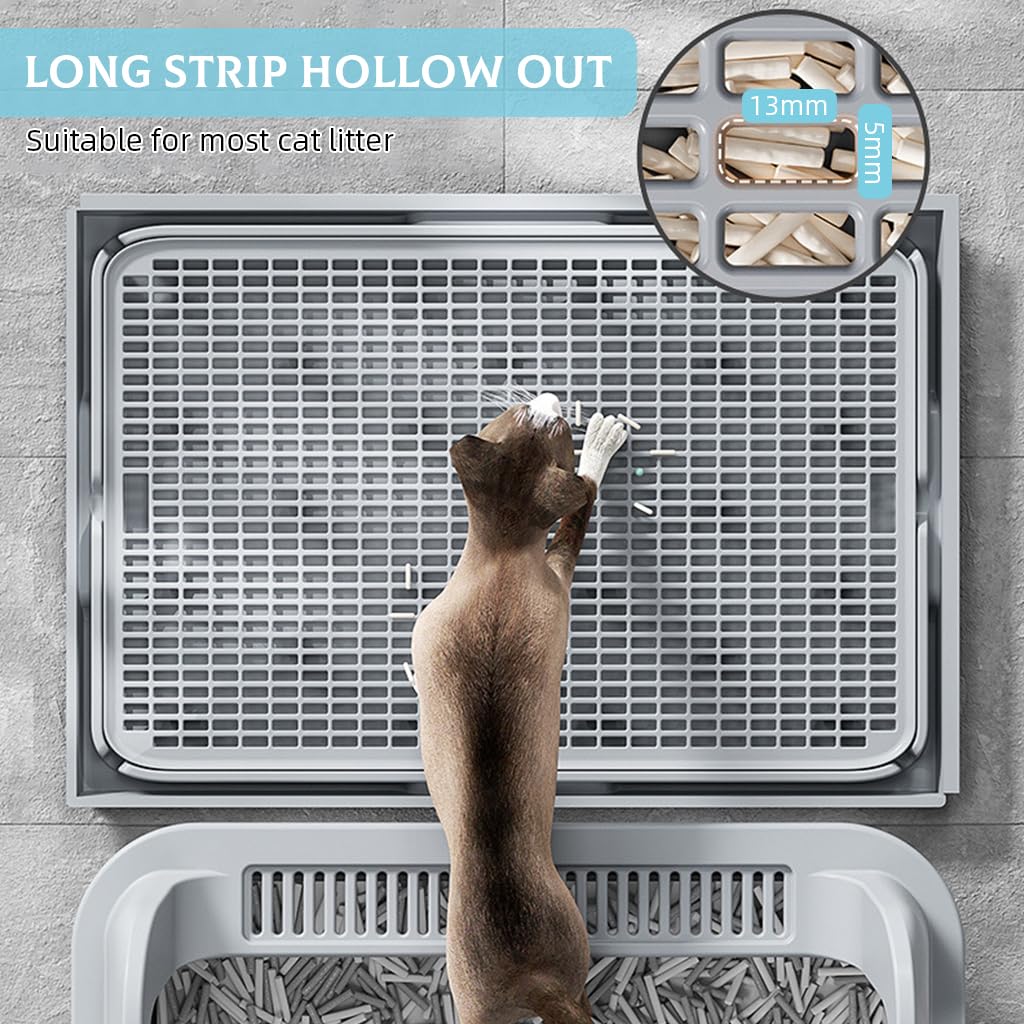 Qpets Cat Litter Box Step, Expandable Interlock Litter Mat 42 CM x 28.5 cm 4