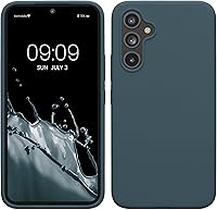 Vista 165 de kwmobile Funda compatible con Samsung Galaxy A52 / A52 5G / A52s 5G - Funda de Teléfono de Silicona TPU con Acabado Suave - Arrecife Azul