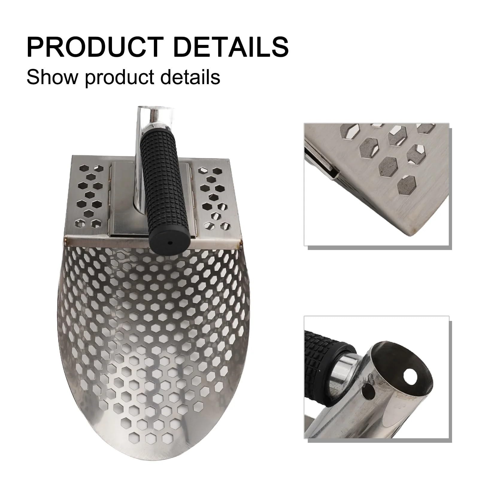 Rastrillo per pulci di sabbia Rilevatore di metalli Longevity, pala for sabbia, rilevatore da spiaggia, impugnatura comoda, rilevamento efficiente dei , ergonomica