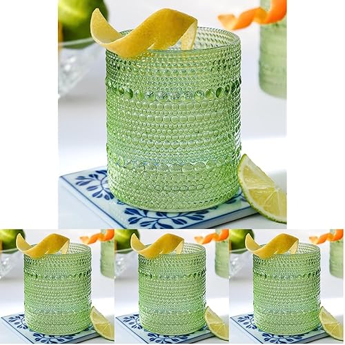 Miniatura 17 de Kate Aspen Hobnail - Juego de vasos para beber con cuentas vintage, juego de vasos de cóctel, vasos de jugo, tazas de agua, es un gran regalo de