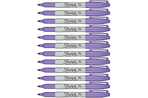 Fine Point Light Purple Permanent Markers 12-Pack