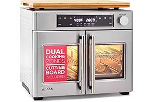 360 Stainless Steel French Door Air Fryer Oven