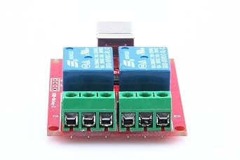SRD-05VDC-SL-C 2-Way 5V Relay Module Free Driver USB Control Switch PC Intelligent Control-Package of 40Pcs