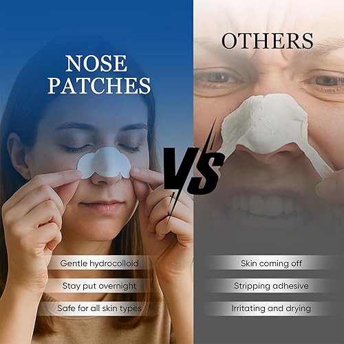 Miniatura 3 de Vue Swiss - Parches para la nariz, parches hidrocoloides, removedor de puntos negros durante la noche, absorbe la suciedad, hidrata e hidrata,