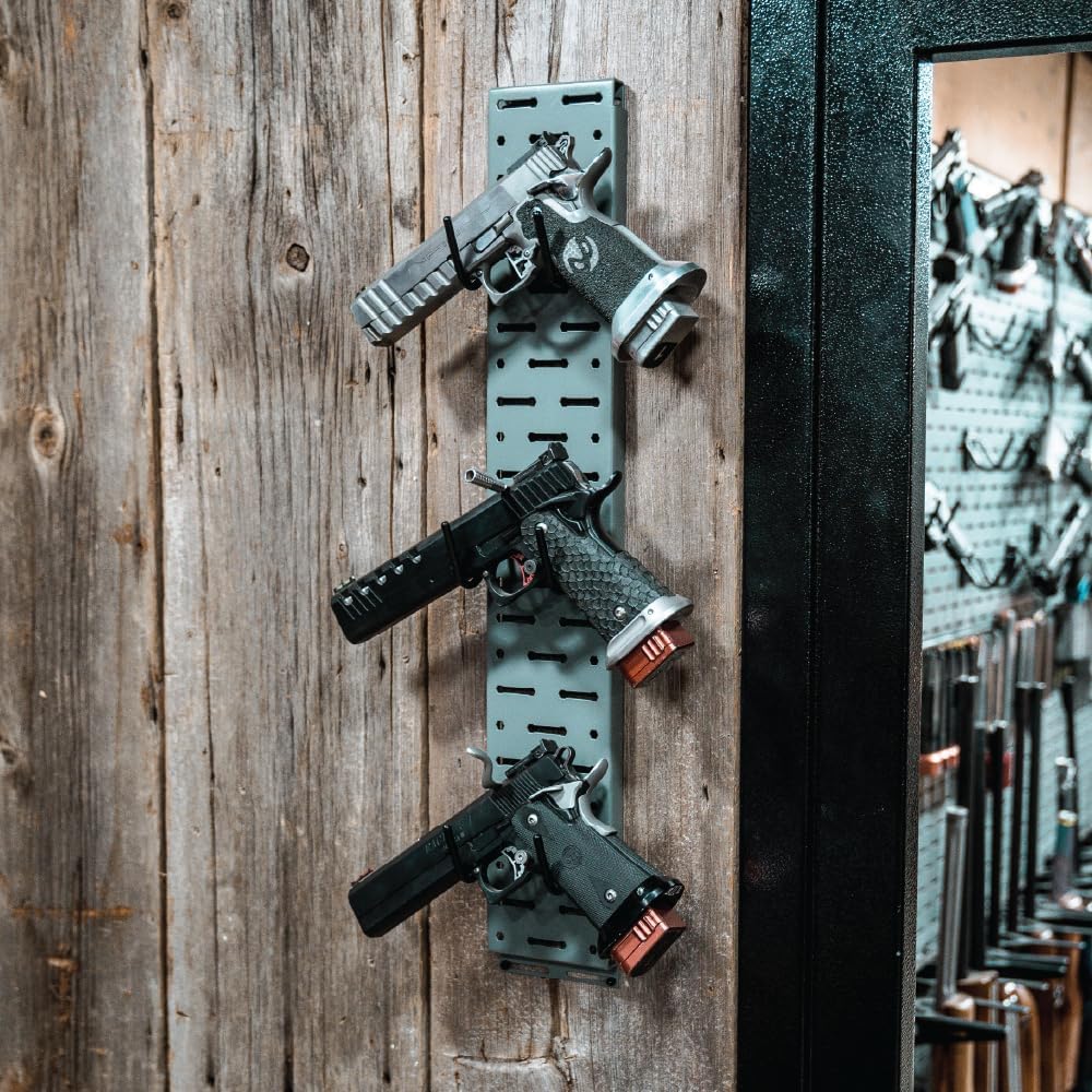 Lockdown Securewall Panel with Interconnecting Design, Heavy-Duty Steel, 100-200 LB Capacity, Gun Racks, Pegboard, for Wall Storage and Organization