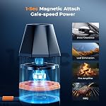K&F CONCEPT BS500M 2-in-1 Compressed Air Duster 300000RPM Magnetic, Air Blower with Vacuum Cleaner, 2 LED Light, Turbo Jet Blower | Super Wind Power | for Computer, Keyboard, Car, Home,Outdoor