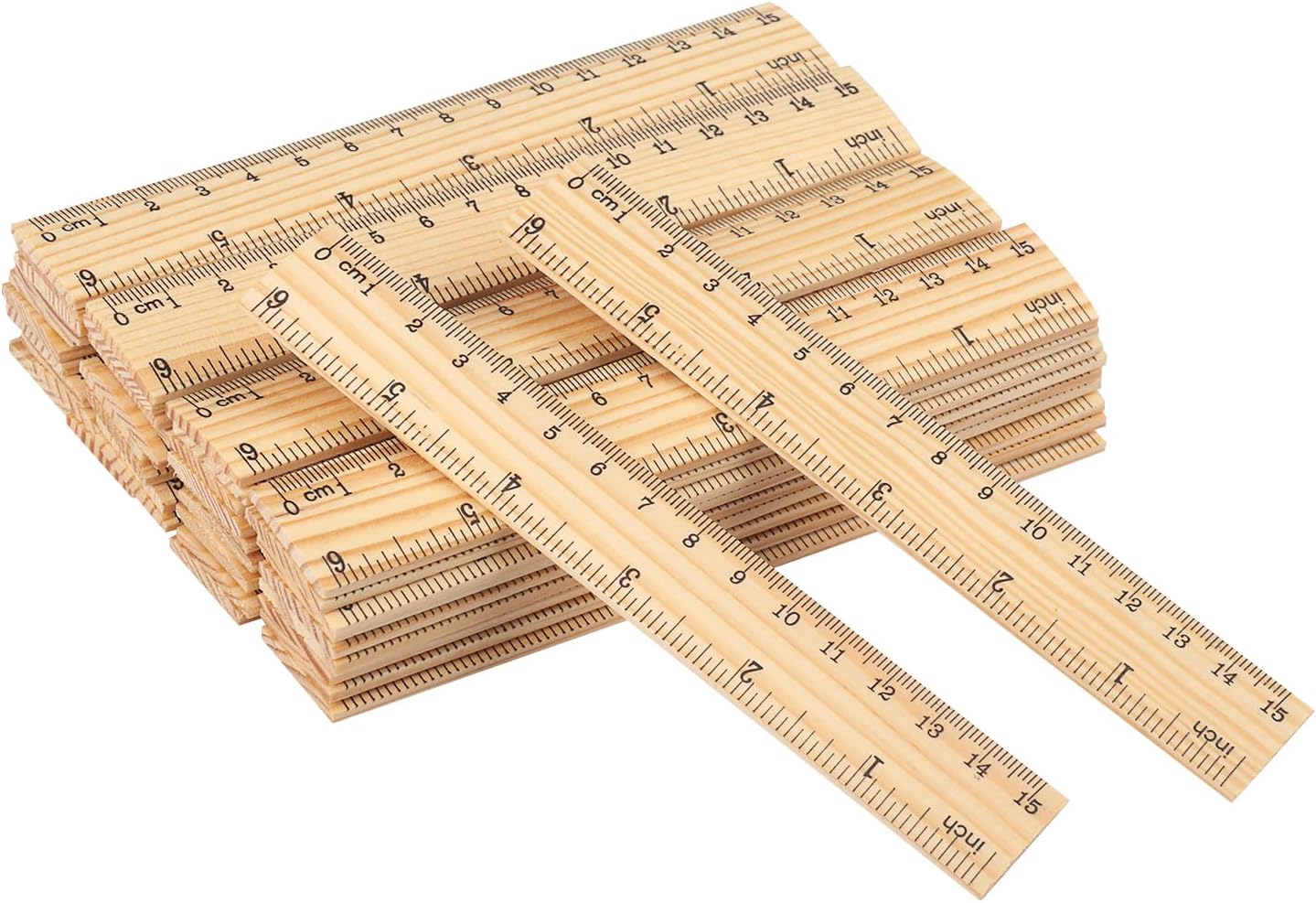 288 Packs Wooden Rulers, 6 Inch Double Sided Wood School Ruler for Home, Student, Office Use, 2 Scale,by, GNIEMCKIN. 288 Packs Wooden Rulers, 6 Inch Double Sided Wood School Ruler for Home, Student, Office Use, 2 Scale,by, GNIEMCKIN.