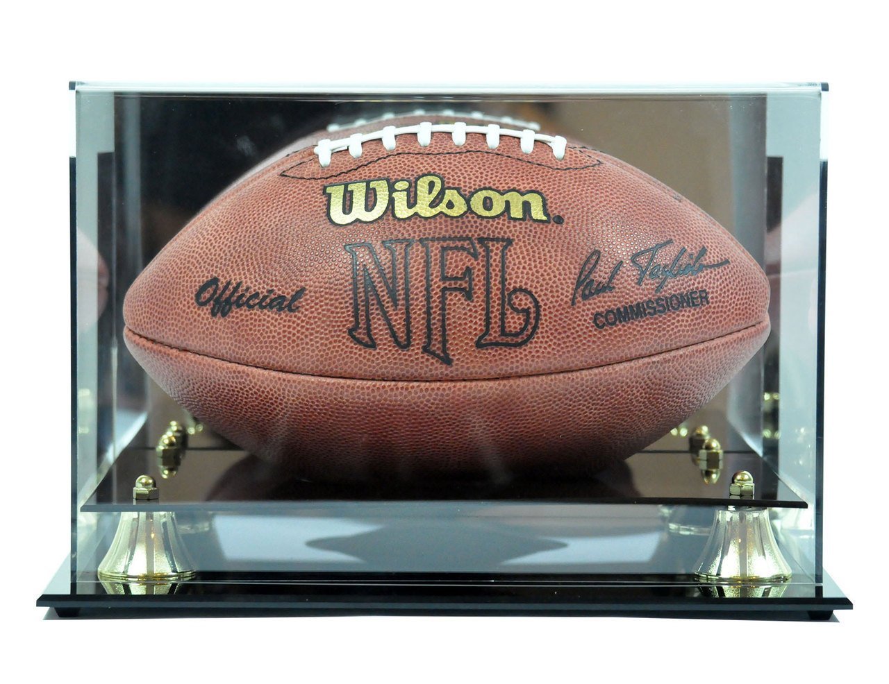 SAFTGARD SUPPLIES Deluxe Acrylic Football Display Case - Wall Mountable
