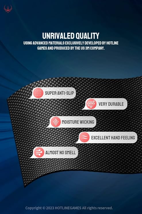 Hotline Games 2.0 Plus Controller Grip Compatible with PS5 DualSense Edge Controllers Grips Tape, Textured Soft Skin Kit, Anti-Slip, Sweat-Absorbent, Easy to Apply (for Handle Grips)