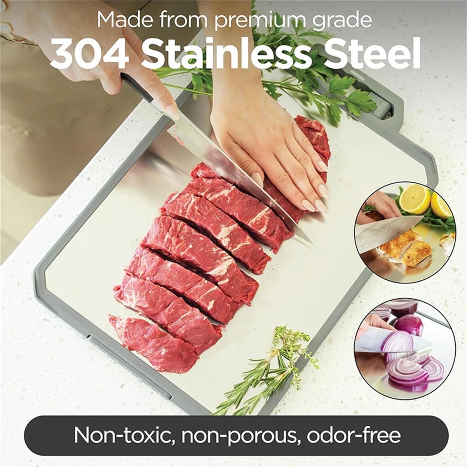 Tablas de Cocina Afilador de acero inoxidable grande for picar