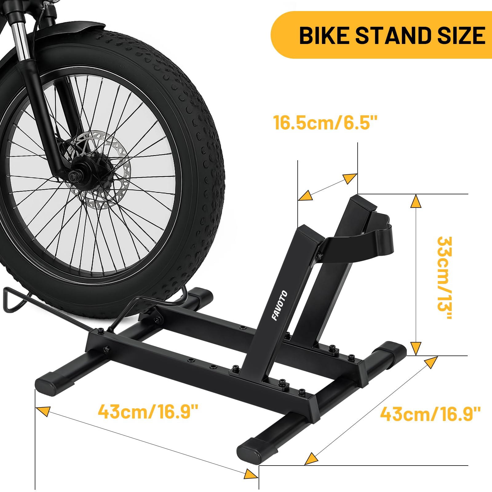 Favoto E-bike Fahrradständer Rennrad Fahrradhalter - fahrradständer Boden für Elektrofahrräder und Fahrräder 20-29 Zoll Maximalgewicht 38kg