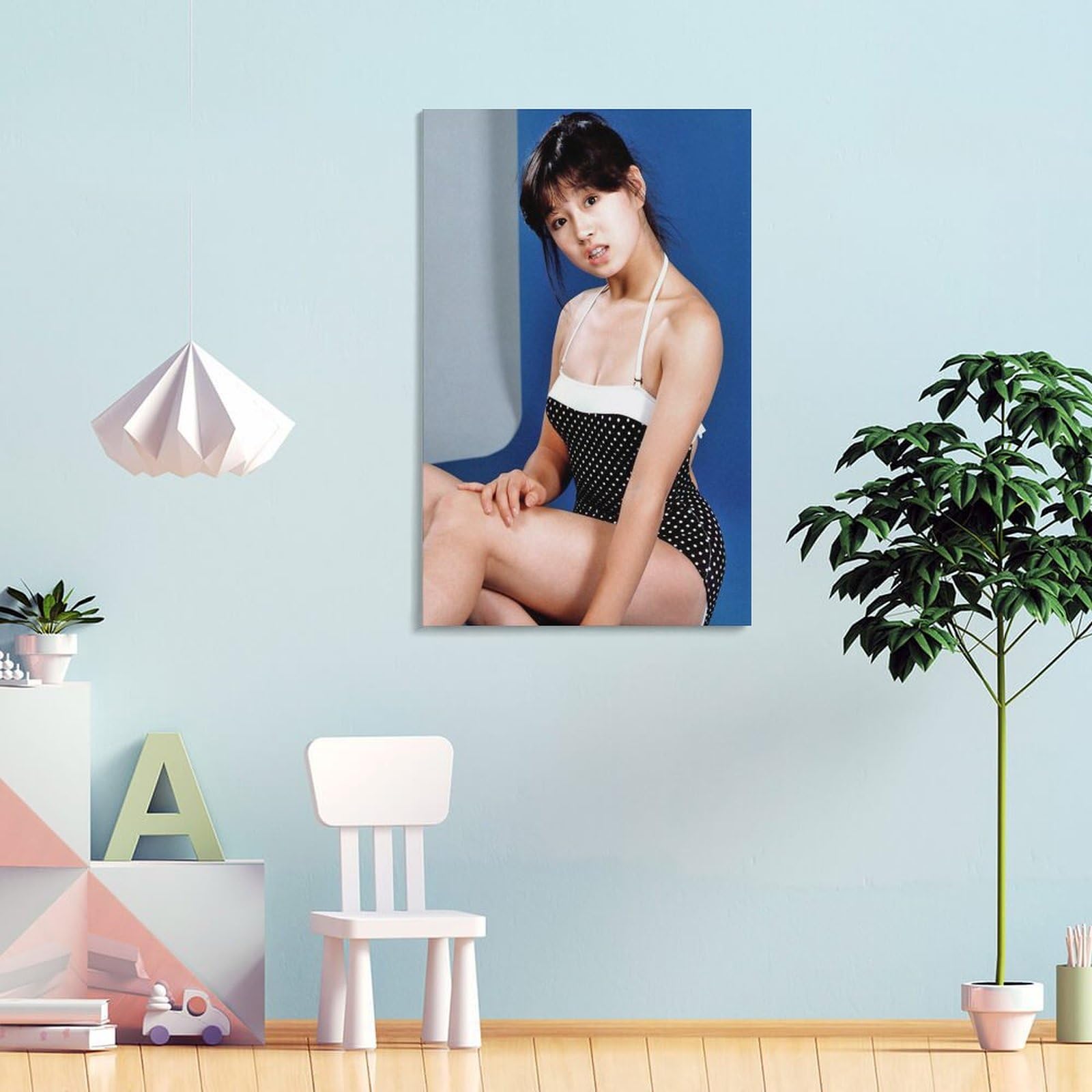 Amazon.co.jp: 中森明菜セクシービキニ写真絵画ポスター 壁飾り